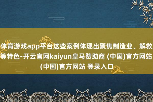 体育游戏app平台这些案例体现出聚焦制造业、解救新兴产业等特色-开云官网kaiyun皇马赞助商 (中国)官方网站 登录入口