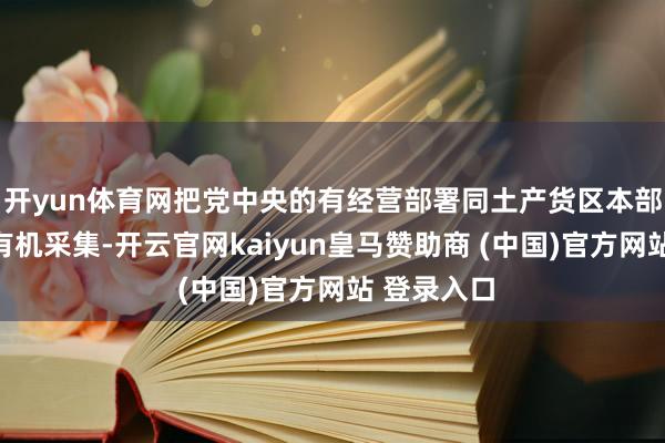 开yun体育网把党中央的有经营部署同土产货区本部门的践诺有机采集-开云官网kaiyun皇马赞助商 (中国)官方网站 登录入口