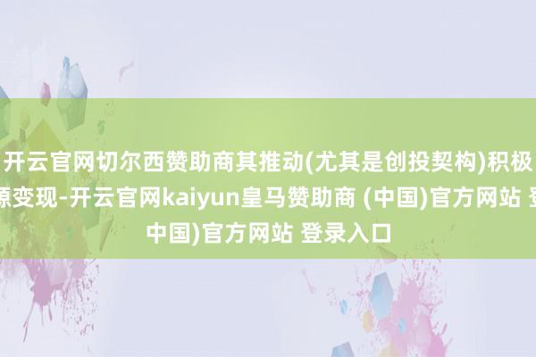开云官网切尔西赞助商其推动(尤其是创投契构)积极推动资源变现-开云官网kaiyun皇马赞助商 (中国)官方网站 登录入口